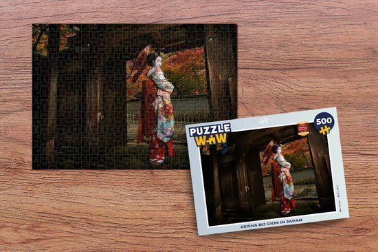 MuchoWow Puzzel Geisha bij Gion in Japan - Legpuzzel - Puzzel 500 stukjes