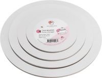 Wenburg Premium Cake Board Set, 4 taartbodems, 3 mm, Goud & Zilver