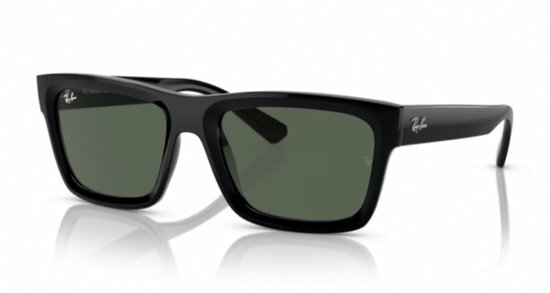 Ray-Ban Warren Black/ Dark Green Maat: Medium (54) - Zonnebril - - RB4396 667771