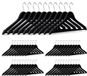 Merkloos Relaxdays Garderobehangers - Set van 50 - Hout - Zwart