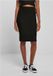 Urban Classics Rib Knit Midi Rok - Vrouwen - Zwart - XL