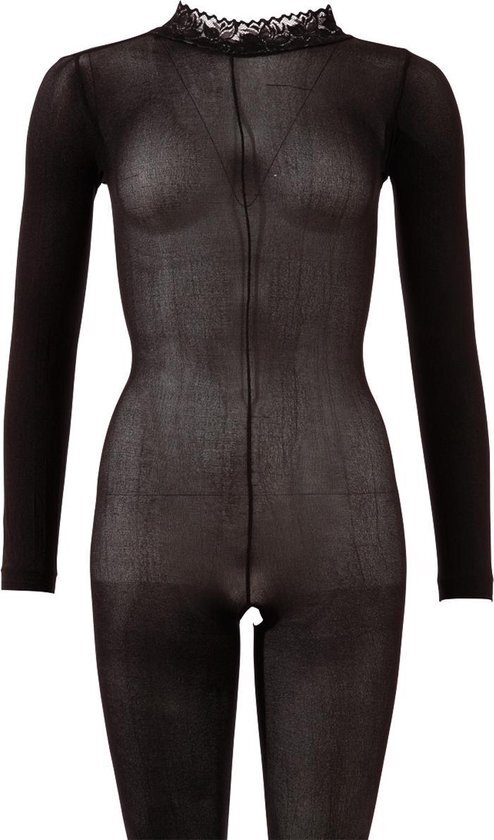 Mandy Mystery Line Catsuit met kraagje M/L