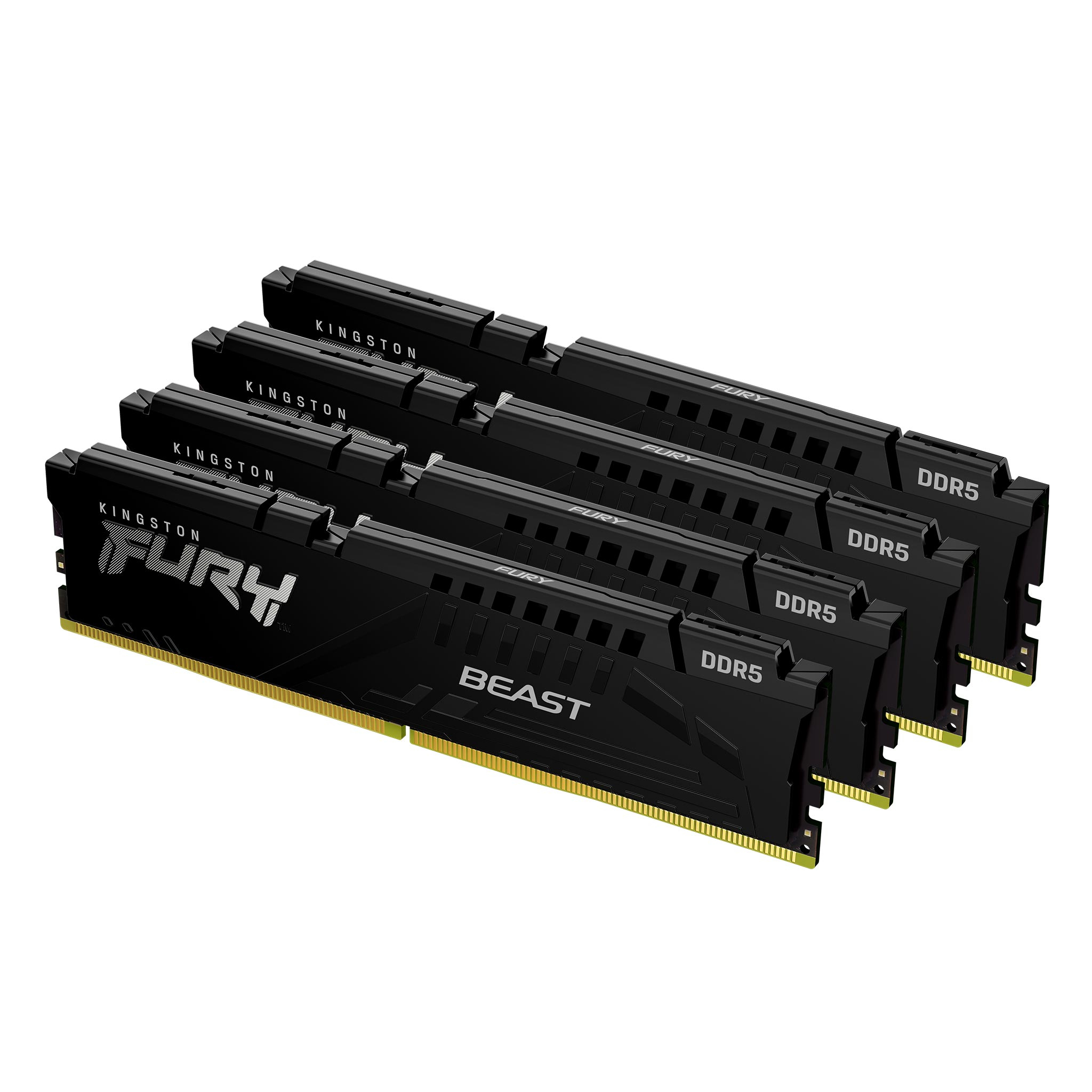 Kingston Technology 128GB 5200MT/s DDR5 CL40 DIMM (set van 4) FURY Beast Black XMP