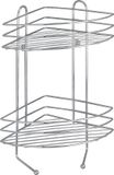Wenko Nova Wenko Exclusiv hoekplank 2 etages - 2 haken, staal, 23 x 43 x 30,5 cm, chroom