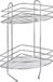Wenko Nova Wenko Exclusiv hoekplank 2 etages - 2 haken, staal, 23 x 43 x 30,5 cm, chroom