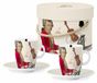 PPD Mozarteum E-Cup, set van 2 kopjes, gepresenteerd in geschenkdoos, espressokopjes, van fijn porselein, inhoud 80 ml