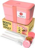 Umami Nestable Bento Box Lunchdoosset 1,5 l Koraal Roze