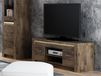 Mobistoxx Meuble TV INDY 2 portes frêne foncé