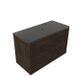 Saniclass Holz Frame Badkamermeubelset - 100x45x63cm - Noche basalten wastafelblad gepolijst (zwart) - 1 kraangat - 2 lades - mat eiken charcoal (hout) SW1578598/SW728237