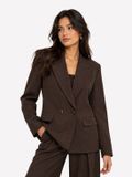 VERO MODA - VMBESTIE LS LOOSE BLAZER Dames Blazer/Colbert Chocolate Torte XL