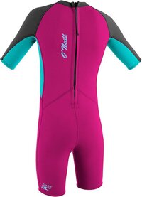 O'Neill Peuter Reactor 2mm Shorty Wetsuit - Unisex - Blauw / Roze - Maat 02 - Zomer