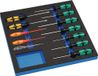 Wera Gereedschapsmodule | 12-delig 2/3-module | sleuf / PH / PZD / torx | Sl.+PH+TX, spann.tester. | 1 stuk - S4000871288 S4000871288