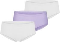Schiesser Invisible Cotton Hipster Vrouwen Zartlila, Weiss, Weiss