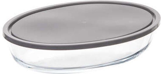 5Five Ovenschaal met deksel - Ovaal - 2.4 Liter - Borosilicaat Glas