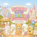 Kawaii Cozy Playland Coloring Book