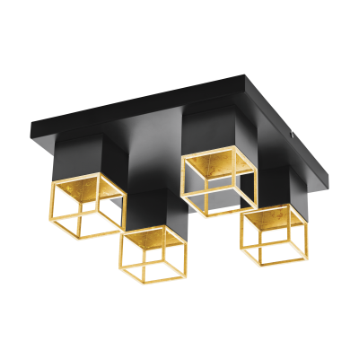 EGLO 97731 Plafondlamp - Zwart - 1600 lumen - 38 cm