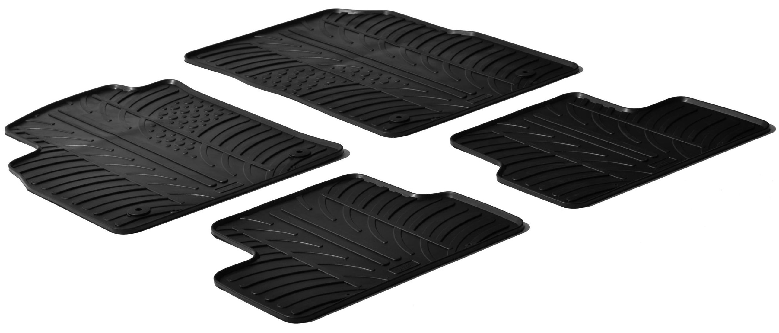 GledRing Rubbermatten passend voor Opel Adam 2013- (T-Design 4-delig)