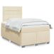 Maison Exclusive - Boxspringbed met matras, crème, 120x200 cm, textiel