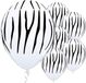 Delights Direct Ballonnen Zebra - 25 stuks - Wit