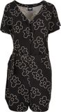 Urban Classics Short viscose belt Playsuit - 3XL - Zwart/Wit