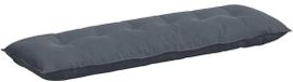 vidaXL Rugkussen Donkergrijs 160 x 50 cm Corduroy Stof