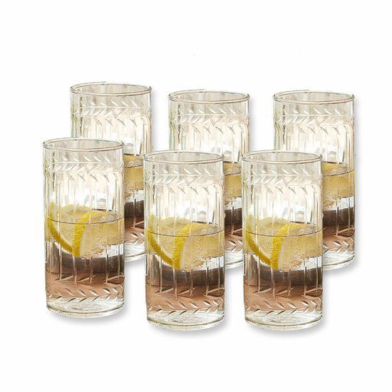 LOBERON Glas set van 6 Padiès helder