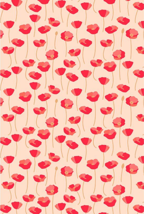 Decopatch Texture Papier Poppies Hotfoil - A3 - Decoupage Papier