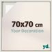 yd, Cadre photo 70x70 cm White Wash - Cadre pour toile - MDF Lyon