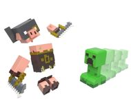 Mattel Minecraft Legends Creeper vs Piglin Bruiser Speelgoedfiguurset