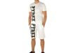 Pyrex Completo Maglia In Jersey Bermuda In Jersey Homme, taille XL Homme couleur Blanc|Noir