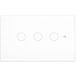 A2zworld Interrupteur variateur LED à coupure de phase, panneau tactile, blanc, Wifi + Bluetooth, application Tuya Smart Life, 220V 10A, 120x72x38mm, IP20, 3 touches