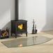 StarTech Glazen plaat voor open haard - Onderplaat voor open haard, glas - 120 x 60 cm - Hittebestendig veiligheidsglas - Gepolijste, gefacetteerde rand - Transparant