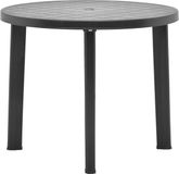 vidaXL Tuintafel 89 cm Kunststof Antraciet