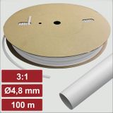 Electronic Garage EG25CA081 Krimpkous met lijm Wit 4.8 mm 1.6 mm Krimpverhouding:3:1 100 m