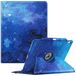 Fintie Roterende hoes voor iPad Air 13 inch (M3) 2025 / (M2) 2024 met potloodhouder - 360 graden draaibare beschermende standaardhoes met automatisch waken/slapen,sterrenhemel