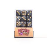 Epic Forge 611338d: 36 dobbelstenen, 6 zijden, 12 mm, zwart