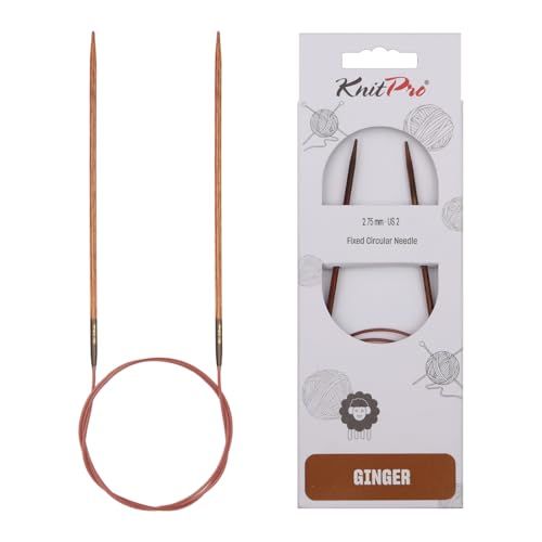 KnitPro Ginger Houten Rondbreinaalden 2,75mm - 60cm