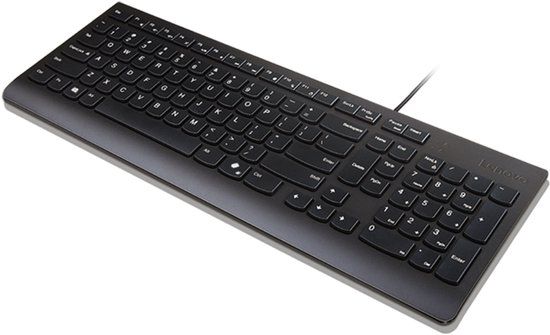 Lenovo 4Y41R64633 Toetsenbord Thuis/Werk USB Amerikaans Engels Zwart