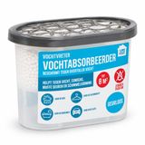 WDMT Vochtvreter Geurloos 500 ml – Vochtabsorbeerder tot 8 m² – Tegen Vocht, Condens & Muffe Geuren – Voor Badkamer, Kast, Auto & Woning – Grijs