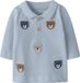 NAME IT - NBMDIETER LS POLO TOP - Baby - Polo - Blue Fog - Baumwolle/Elasthan - Größe 74