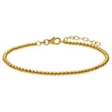 Lucardi - Dames Zilveren goldplated armband - Armband - 925 Zilver - Goudkleurig - 19 cm