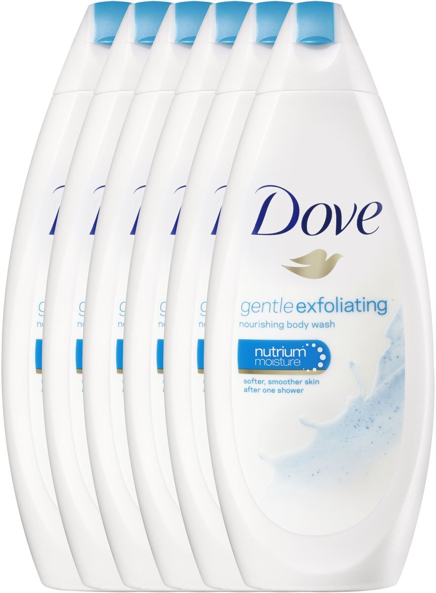 Dove Gentle Exfoliating Douchescrub - 6 x 250ml - Voordeelverpakking