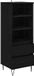 vidaXL Highboard Zwart Eiken 40 x 36 x 110 cm Bewerkt hout