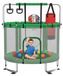 OEM Kindertrampoline 140 cm met verstelbare stang, groen
