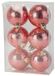 Cosy & Trendy Jolly Red - 6x rode kerstballen - kunststof - D6 cm