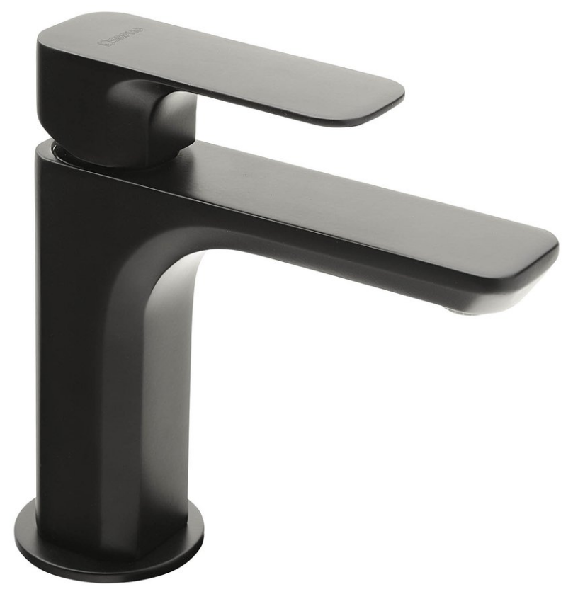Sapho Spy Wastafelmengkraan Mat Zwart Zonder Pop Up Waste
