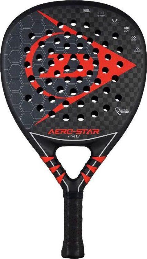 Dunlop Aero-Star Pro (Diamond) - 2021 Padelracket - Zwart/Rood
