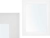 Giftdecor Wandspiegel Verona - wit - mdf frame - brede lijst - 38 x 48 cm