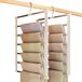 Avilia - Set van 6 kleerhangers van metaal en kunststof met 6 stangen voor de nette en functionele kast, ideaal voor broeken, overhemden en handdoeken, modern en kreukvrij design