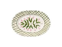 Pick a Poppy Madelen Möllard Tulip plat de service Vert, 38,5 cm